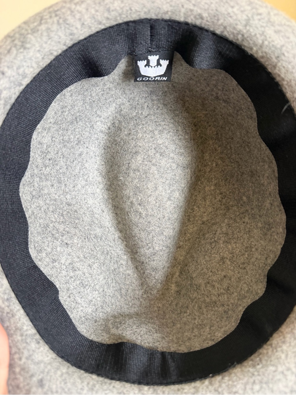 Goorin Monique Heritage Style 100% Wool Fedora with Striped Band - Picture 7 of 7